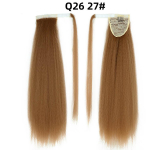 MISS WIG Long Kinky sirge hobusesaba juuksepikendus 24 tolli Magic Paste kuumakindel m&auml;his Yaki hobusesaba &uuml;mber mustanahalistele naistele