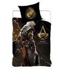 ASSASSINS CREED ORIGINS tekikomplekt - P&ouml;&ouml;ratav tekikott 140x200 cm + Padjap&uuml;&uuml;r 63x63 cm - Mikrofiiber 140x200