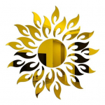 Seinakaunistused Dekoor 3D Peegel Kleebis P&auml;evalill Kodu Akr&uuml;&uuml;li kujuga Taustakaunistused elutuppa