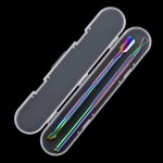 2tk Cuticle Pusher Dead Skin Remover manik&uuml;&uuml;ri pedik&uuml;&uuml;ri k&uuml;&uuml;nehooldusvahend karbiga