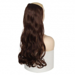 MISS WIG Naiste pikad sirged lainelised juuksepikendused parukas s&uuml;nteetilisest kiust juuksel&otilde;ik 5 klambrit must pruun blond peo cosplay igap&auml;evane kasutus