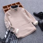 S&uuml;gistalvine moekapuutsid Korea lapsed poistele, soojad kaelusega kampsunid poiste kirjaga pullover kampsunid High Street pehmed teismeliste poiste v&auml;lisr&otilde;ivad 120cm khaki