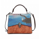 Johnature Vintage ehtsast nahast maastikuprindiga klapiga kotid naistele Retro k&auml;ekotid veisenahast &otilde;lakotid ja p&otilde;ikkotid punane