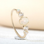 Gica Gema Classic 9K ehtsast kullast s&otilde;rmused tsirkoonist ovaalse kujuga kollase kullaga peened s&otilde;rmede ehted pulmapeo naiste kingitused 5