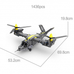 Cada 1424tk Relv Tehniline RC Rootorlennuk H&auml;vitaja Ehitusplokid City Kaugjuhtimispult Lennuk Helikopter Klotsid M&auml;nguasjad Poisid Without Motor
