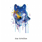 akvarellloomad Riietus Dekoratiivplaaster Hot Transfers A-tasemel Pestav hundipea Aksessuaarid Kapuutsid Topid Kleebis 16.4x23cm