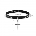 Chocker Sexy Heart Lock Key Neetid Black Goth Punk Chokers Gothic Choker kaelakee naistele Hip Hop Bondage Cosplay