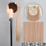 MISS WIG s&uuml;nteetilised 22-tollised naiste paelad, pikad sirged hobusesaba-juuksepikendused kuumakindlad hobusesabapikendused naistele 22inches