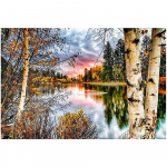 3D-teemanttikandid ristpistega &uuml;mmargune kivimaali maastik Full Round 20x25CM