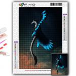 Teemanttikandid Euroopa draakon 5D DIY Teemantmaal Ristpistes Rhinestone Full Round 20X30CM