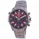 Bulova Marine Star Chronograph Quartz 98B350 100M meeste k&auml;ekell punane