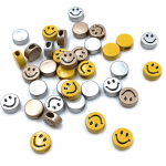 Smiley Beads DIY K&auml;ev&otilde;ru ehete tegemine Ovaalse auguga Akr&uuml;&uuml;list DIY Ehted Aksessuaarid Peandndid 10tk lahtised helmed mitmev&auml;rviline