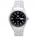 Seiko 5 Stainless Steel Black Arabic Dial Automatic SNKP21 SNKP21J1 SNKP21J Meestekell must