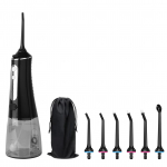 Juhtmeta Water Flosser hambaravi suu&otilde;&otilde;nestus koos isetegemise režiimiga 300 ml veepaak IPX7 veekindel must