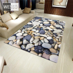 3D kivist suur vaip elutuppa V&auml;rviline munakivist tr&uuml;kitud flanellist k&auml;snvaip magamistoa jaoks k&ouml;&ouml;gimatt libisemisvastane vannituba 160x200cm 1pcs