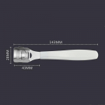 Foot Callus Shaver Heel Hard Skin Remover K&auml;te Jalgade Pedik&uuml;&uuml;ri Raseerija T&ouml;&ouml;riistapardlid Roostevabast terasest k&auml;epide valge