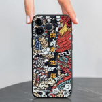 &Uuml;mbris Apple Iphone 13 Pro Xr 14 Pro Max Se Xs X 8 Plus 7 6s 12 Mini 11 6 Must Pehme moodne kate Hiina Tiger Dragon Bag iPhone 14 Pro Max