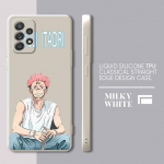 Telefoni&uuml;mbris Samsung Galaxy A72 A22 A33 A32 A13 A12 A52s A13 A52 A53 A42 A73 Jujutsu Kaisen Yuji Itadori Square vedel kate Samsung A13 5G