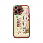 R&otilde;&otilde;msaid j&otilde;ule J&otilde;uluvana Relif 3D Nahast Silikoonist Pehme Telefoni &Uuml;mbris Iphone 11 14 Pro Max Plus 12 13 Promax Back Shell Capa For iphone 14promax