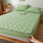 Puuvillane paks tepitud liibuv lina Antibakteriaalne libisemisvastane madratsi kate Talvine soe paks lina kattemadrats ilma padjap&uuml;&uuml;rideta 90X200cm Only a Sheet