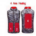 Meeste USB soojendusega vest 17 ala elektrilise soojendusega vest jope Meeste talve soe vest vest varrukateta puhvis meeste vesti jope M