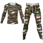 Termopesukomplektid Meestele Talvetermospesu Pikk Johns Talvine kamuflaažiriided Meeste Paks Ropa Termica Fliis M pruun