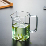 Borosilikaatklaasist teekann Kristallselge Chahai Hiina teejagaja Filtriaukudega Creative Square Teetass Teekann teen&otilde;u 200ml