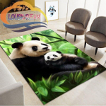 Multifilmi panda pl&uuml;&uuml;sis vaip Libisemiskindel vaip Armas pandaloomade sari Pehme m&auml;ngumatt voodiala vaip Salongi sisustus 40cm x 60cm