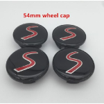 Auto ratta keskkatte rummu kork vaigum&auml;rgi embleem auto stiil BMW Mini Cooper CABRIO WORKS S R55 R56 R57 R58 R59 R60 R61 jaoks 54mm black cap gray