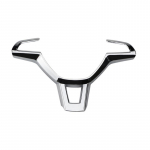 ABS Chrome Aksessuaarid Auto rooliratta kaitsekatte trimmi kleebis Volkswagen Skoda Octavia A7 Kodiaq Rapid Yeti jaoks Electroplating silve