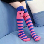 Armsad multikad beebit&uuml;drukute sokid &uuml;le p&otilde;lve sokid puuvillased t&uuml;drukud pikad sokid one size roosa