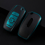 Uue disainiga nahast TPU auto kaugjuhtimispuldi v&otilde;tmekaane korpus Lincoln MKC MKZ MKX MKT 2019 2020 5 nupuga nutika v&otilde;tme kaitsepuldi tarvikud roheline