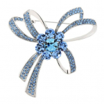 Kuju S&auml;ravad Rhinestones Inlay Pross Rev&auml;&auml;ri Sall Pin Temperament m&auml;rk sinine