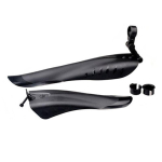 2 tk S&uuml;ntetiline plastikmaterjal M&auml;giratta Jalgratta Eesmine Tagumine Plastikust Poritiibade Komplekt Bicicletas Jalgratas 2pc front rear gray