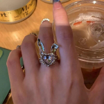 Armsad reguleeritavad s&otilde;rmused tsirkoonist ehted s&otilde;rmused t&uuml;drukupaar naistele s&otilde;brap&auml;eva kingitused