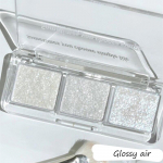 3Color lauv&auml;rvipalett Glittler &ouml;ine lauv&auml;rv roheline lilla v&auml;rvi kauakestev veekindel s&auml;rav pigment silmameigipalett YSL Odorless air