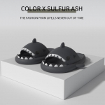 Suvised sussid naistele armsad hai kujuga slaidid &otilde;ues Naiste kingad pl&auml;tud Mehed Paarid Multifilm EVA 44-45 must