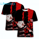 Mootorsaag Mees 3D Prinditud T-s&auml;rgid Anime Manga T&auml;navar&otilde;ivad Mehed Naiste Mood Suur T-s&auml;rk Harajuku Lapsed Poisid T-s&auml;rgid Topid Riietus 2XL