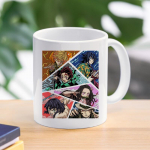 Anime Demon Slayer Kruus Kimetsu No Yaiba Kochou Shinobu Kamado Nezuko Cartoon kohvikruusi tassid 300ml 4