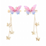 2 TK uus armas mood tutiv&otilde;rk liblikas juukseklambrid Gilr juuksen&otilde;elad juukseaksessuaarid lapse peakatted roosa