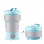 450 ml kaasaskantav kokkupandav veekeetja silikoonist veekeetja minisoojendi sinine