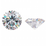 Cellacity 1 kat v&auml;ikese suurusega hulgi moissaniidist 0,5&ndash;1 kanti 100 k&uuml;ljega l&otilde;igatud mitmev&auml;rvilised valikulised laboris kasvatatud moissaniidi helmed 5mm - 0.5 CT(1 pcs) valge