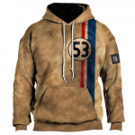 Mood Vintage meeste kapuuts 66 Highway 3D printimine kapuutsiga dressipluus Punk Streetwear talvejope Topid Meeste vabaaja pullover L