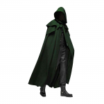 Halloweeni kapuutsiga mantel Unisex meeste naiste keep Soliidne pikk kuub Roll Cosplay kost&uuml;&uuml;mid v&auml;lir&otilde;ivad retro S