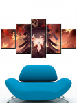 5 t&uuml;kki videom&auml;ng Genshin Impact Pilt L&otilde;uend Kunst Seinamaal P&otilde;hjamaade Kodukaunistus Hd Prinditud l&otilde;uend Interj&ouml;&ouml;ri plakatid Ilma raamita 20x35cm*2 20x45cm*2 20x55cm*1