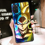 &Uuml;mbris Samsung Galaxy S20 FE S21 Ultra S10 Lite S9 S8 Plus S10e S7 luksusliku &uuml;li&otilde;hukese musta telefoni kate Son Gokus D-Dragon-Ball Samsung S8
