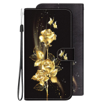 Blackview A80, A80 Pro, A60, A60 Pro, ZTE Blade V40 Vita, A72, A52, TCL 408, Asus Zenfone 9, Wiko Y82 moemaalide mustriga rahakoti PU nahast &uuml;mbris jaoks ZTE Blade V40 Vita