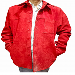 Mehed, ehtsast seemisnahast, TRUCKER JPE, l&auml;&auml;nes&auml;rk, PUNANE Trucker Cowboy, Motorcycle S, Cafe Racer jope, Bike Lovers jope, kuulsuste kingis&auml;rk talle XXL punane