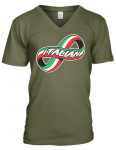 Italianever Infinity Symbol Itaalia lipp V&auml;rvid Heritage V kaelusega Unisex T-s&auml;rk S