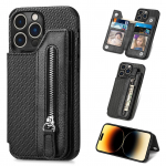 Rahakoti magnetnupu kaardipesa Flip Fiber nahast &uuml;mbris iPhone 15 14Plus 13 12 11 Pro Max XSMAX jaoks Samsung S24 S23 S22 S21 S20Ultra Plus A15 A25 jaoks iPhone 6/6S must